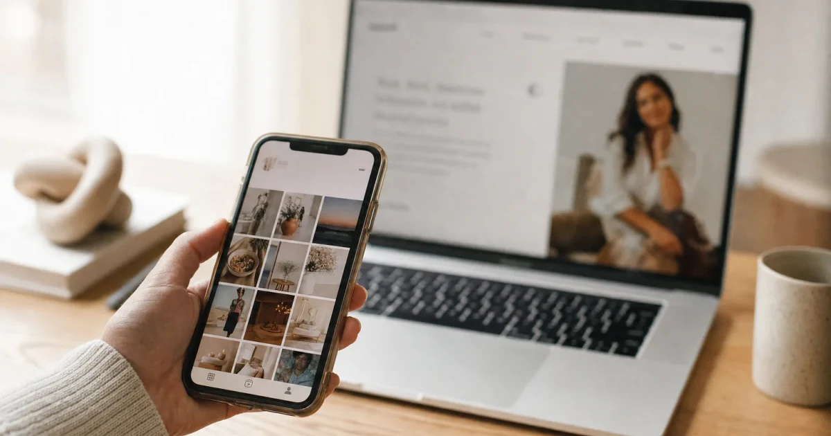 Site ou Instagram pour un coach : pourquoi il te faut les deux