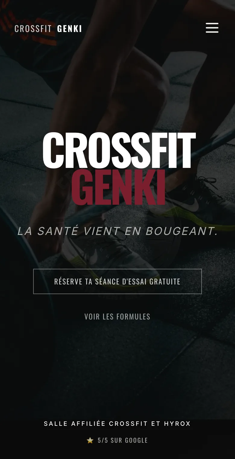 Nouveau site Genki sur mobile